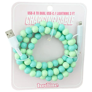 Charging Cable - Greens - Stocking Stuffer