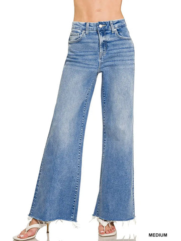 High Rise Flare Bottom Jeans