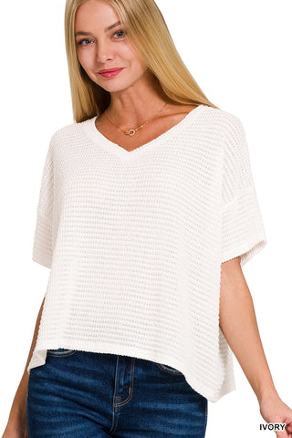 THE CANDY SPRING TOP-IVORY