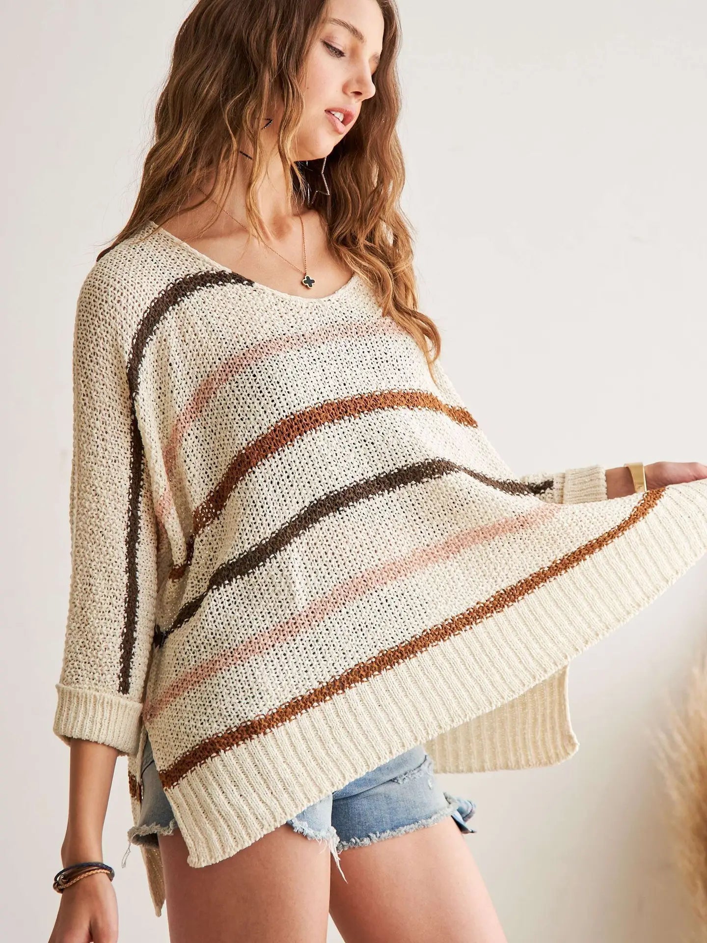 Multi Color Strip Sweater