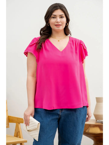 THE TULIP TOP-PINK+