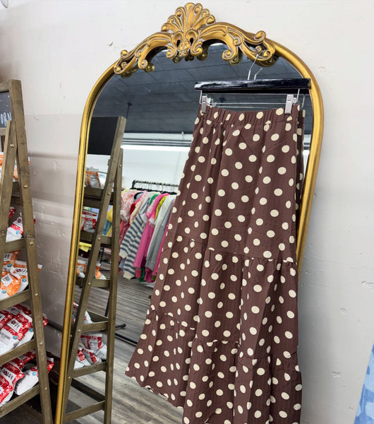 THE BROWN SPOTTED SKIRT