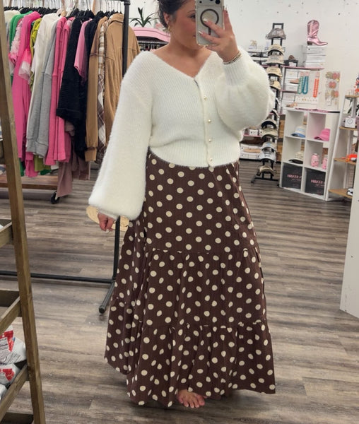 THE BROWN SPOTTED SKIRT