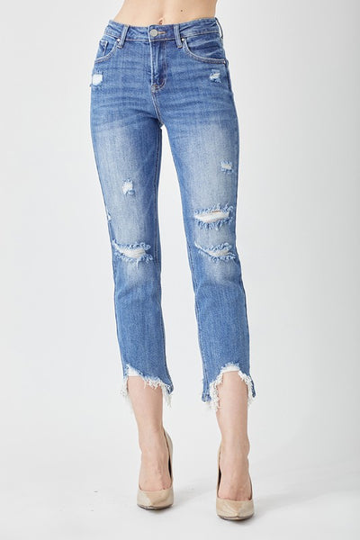 HIGH RISE RELAXED FIT SKINNY