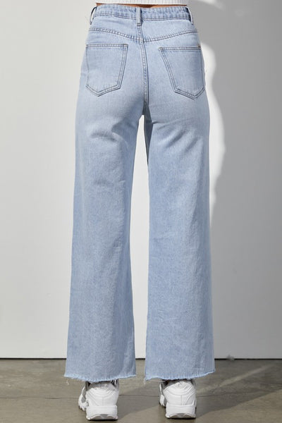 THE HAPPY WIDE LEG PANTS- LIGHT DENIM