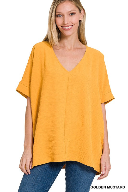 THE ESSENTIAL TOP- MUSTARD+