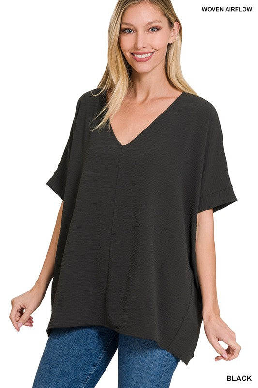 THE ESSENTIAL TOP- BLACK+