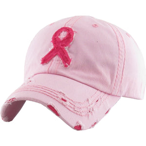 Breast Cancer Awareness Ribbon Cap