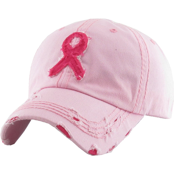 Breast Cancer Awareness Ribbon Cap