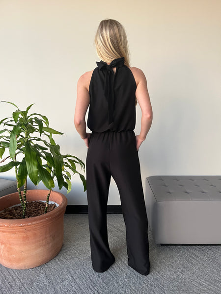LETS GO GIRL JUMPSUIT - BLACK